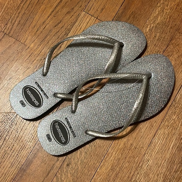 •HAVIANAS•NWT SLIM GLOSS FLIP FLOP SANDAL BLACK SIZE 41/42 (11-12) - Picture 5 of 6